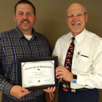 LDP graduate Jason Peterson with KA COO Al Gerhardt