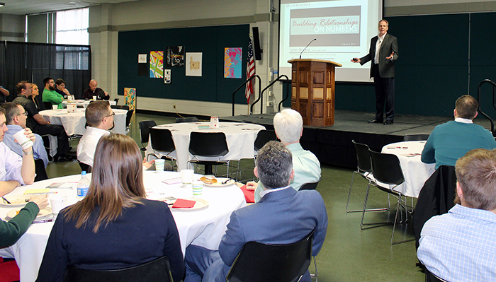 Rogoz addressing audience