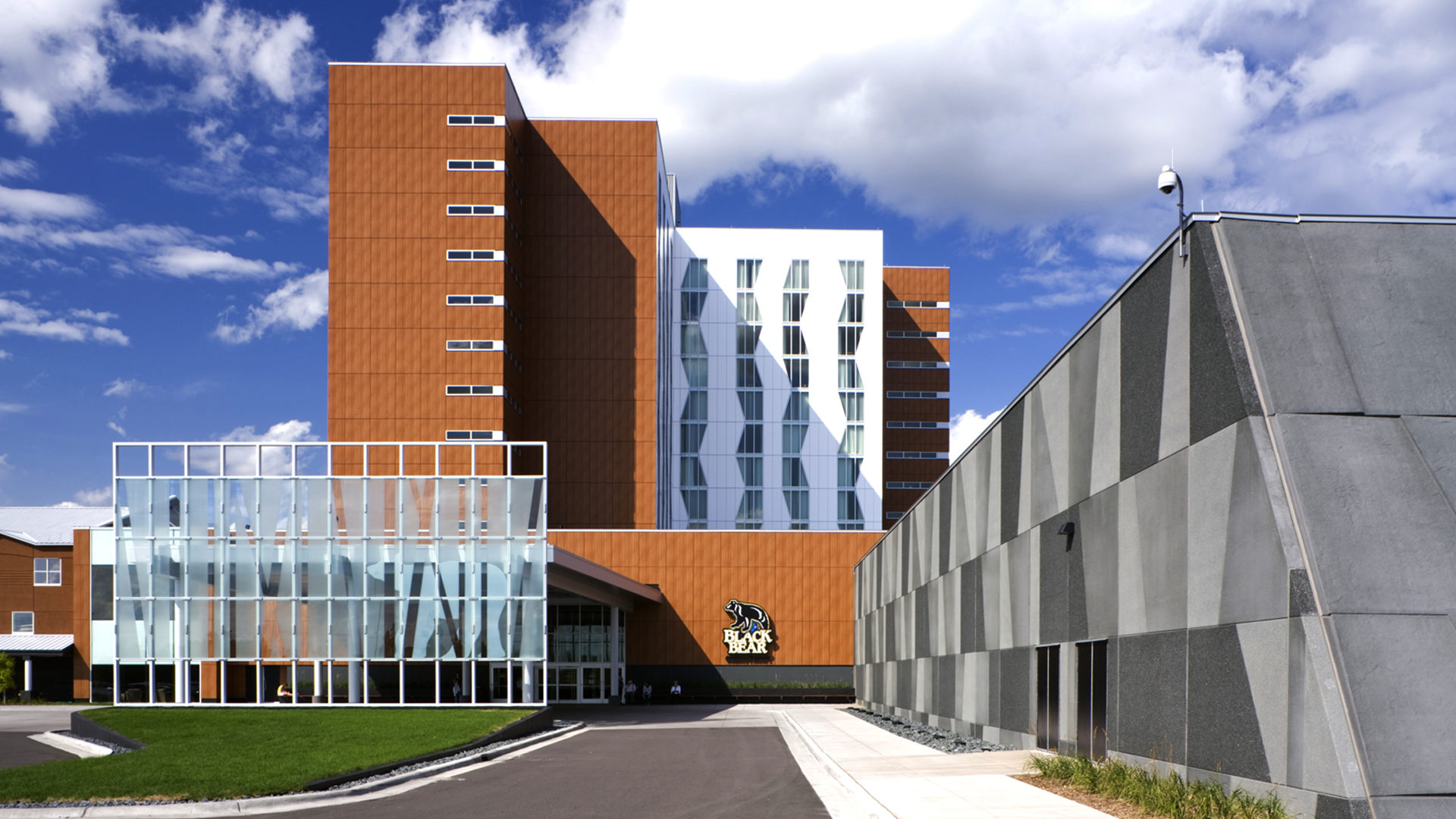 Black Bear Hotel and Casino Exterior Entrance Showing Hotel Tower