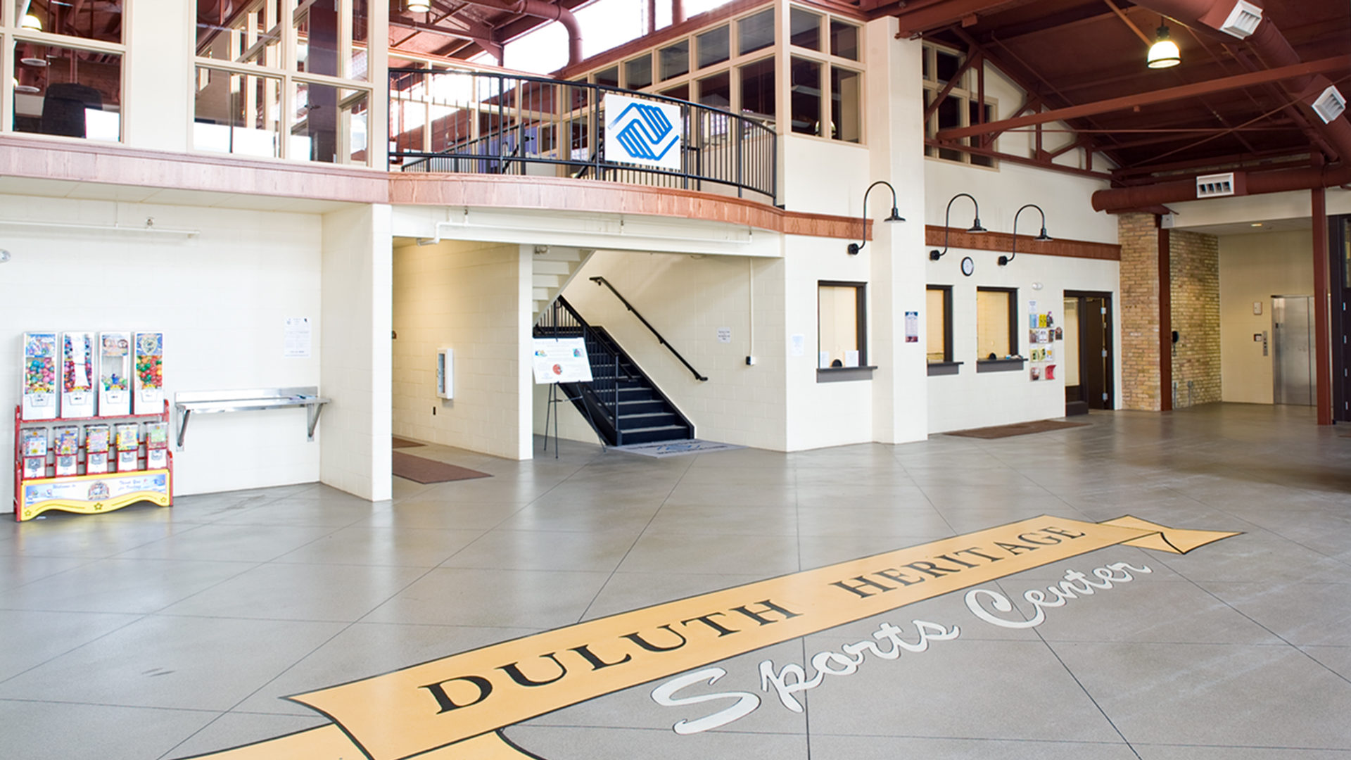 Duluth Heritage Sports Center Hockey Arena Interior Entrance Lobby
