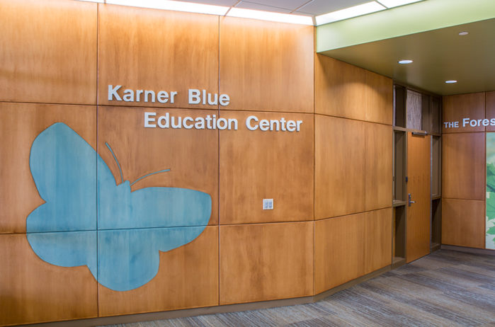 Karner Blue Education Center Blaine Interior Logoed Wall