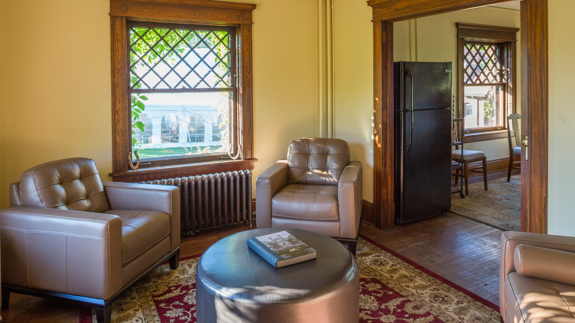 Glensheen Mansion Estate Water Damage Repair Interior Sitting Room in the Gardeners Cottage