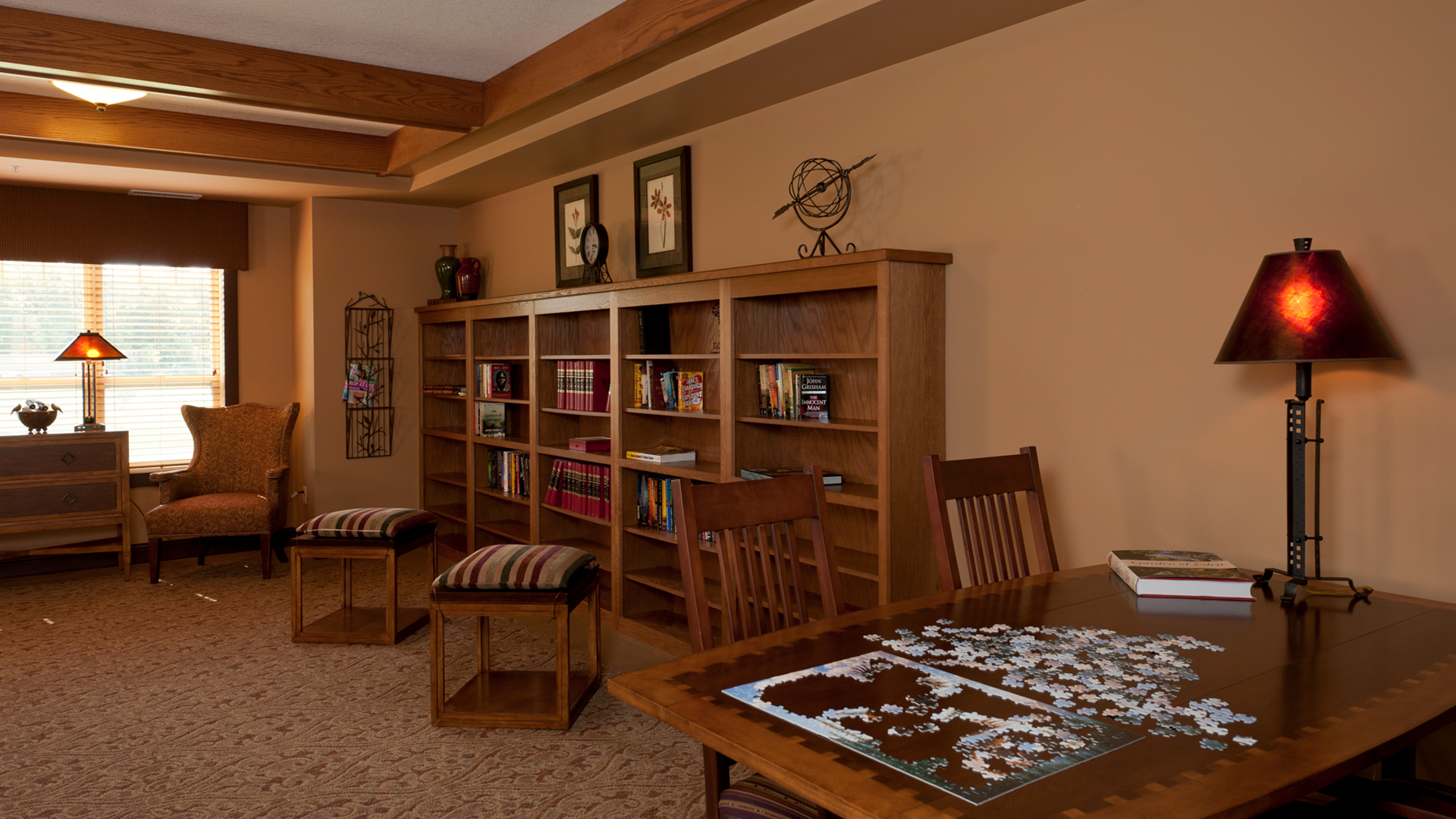 Trails of Orono Senior Housing Orono MN Library and Game Room