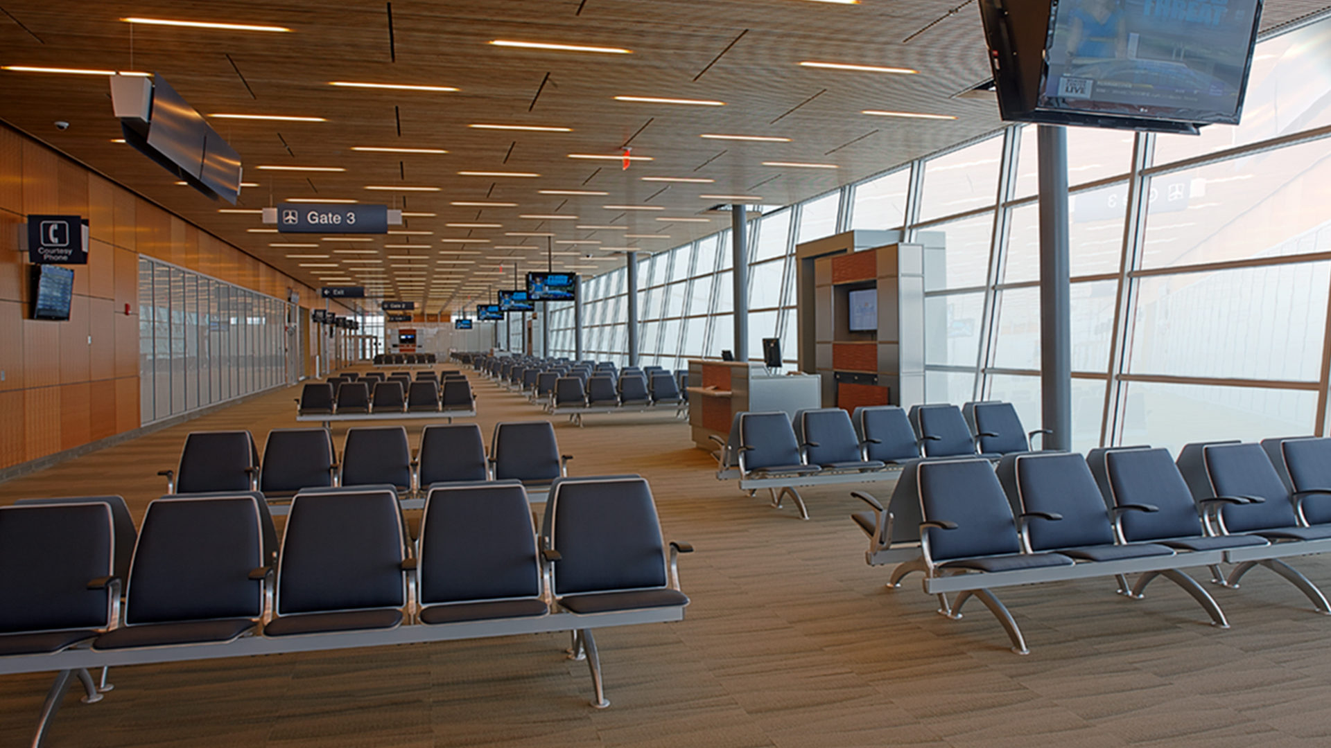 Duluth International Airport Terminal Interior Gates and Waiting Areas