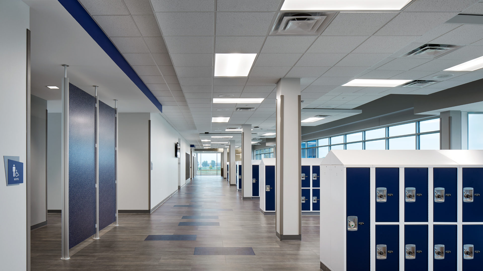 St Peter High St Peter MN Education Corridor filled with Lockers