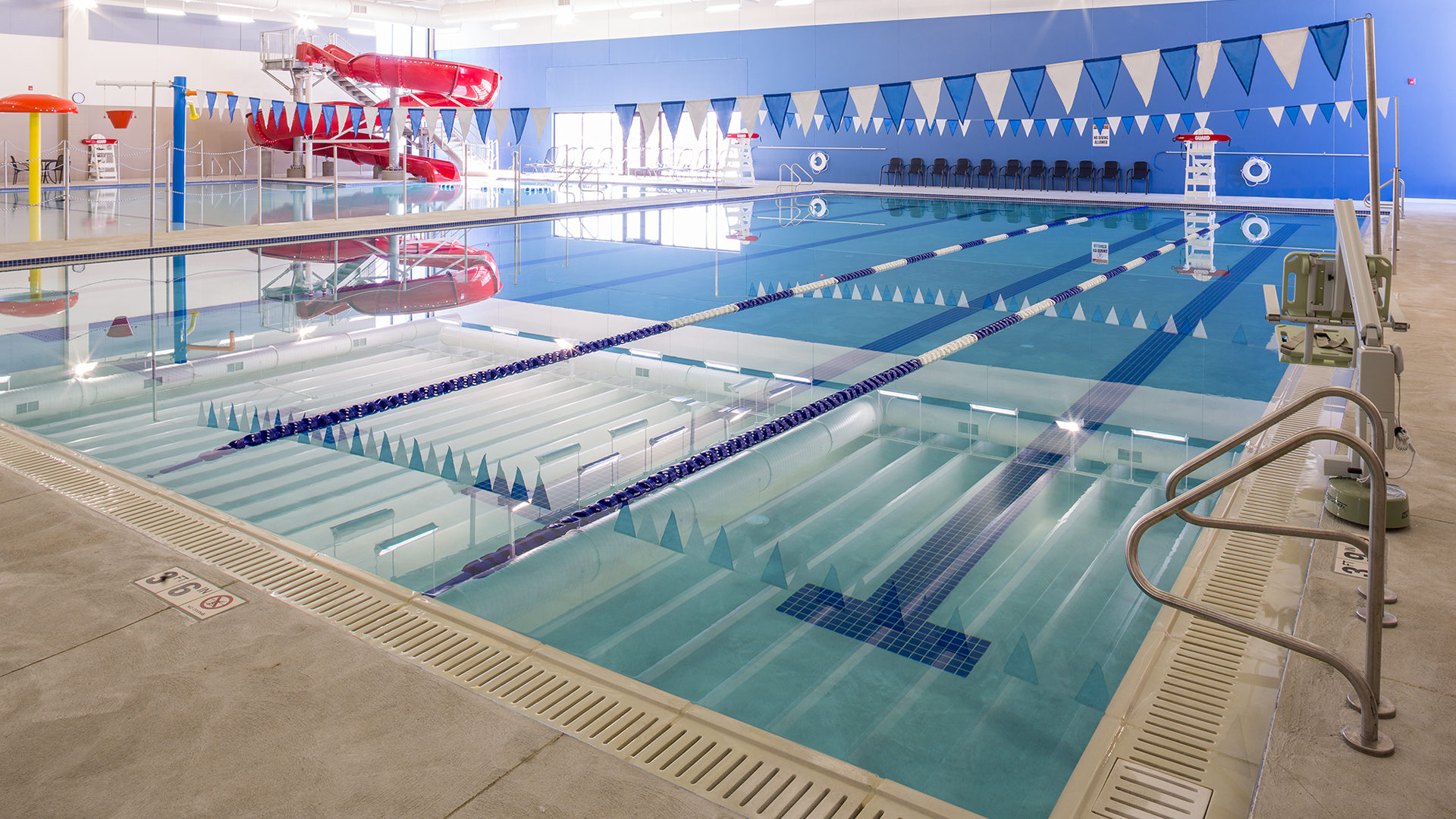 Maslowski Wellness and Research Center Wadena MN Interior Pool and Splash Pad