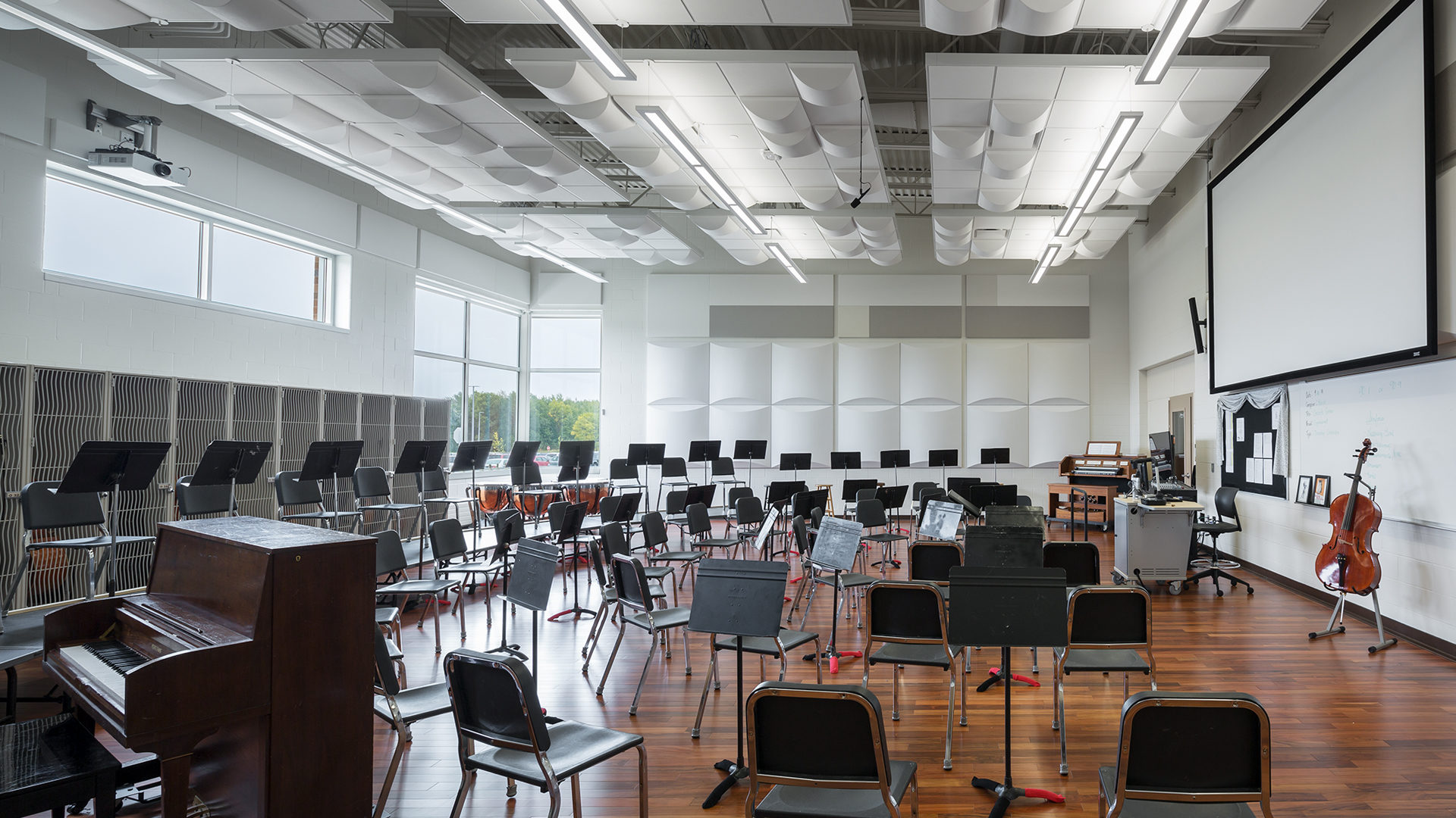 Alexandria High School Interior Music Room