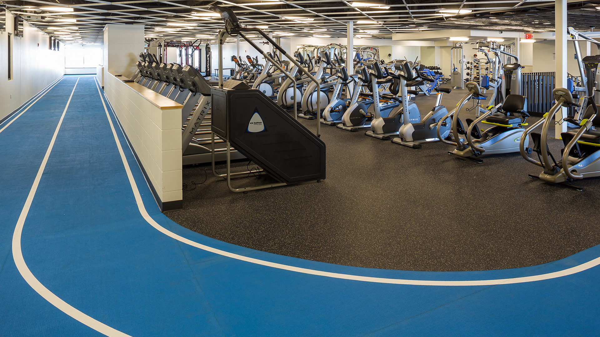 Maslowski Wellness and Research Center Wadena MN Interior Cardio Room and Walking Track