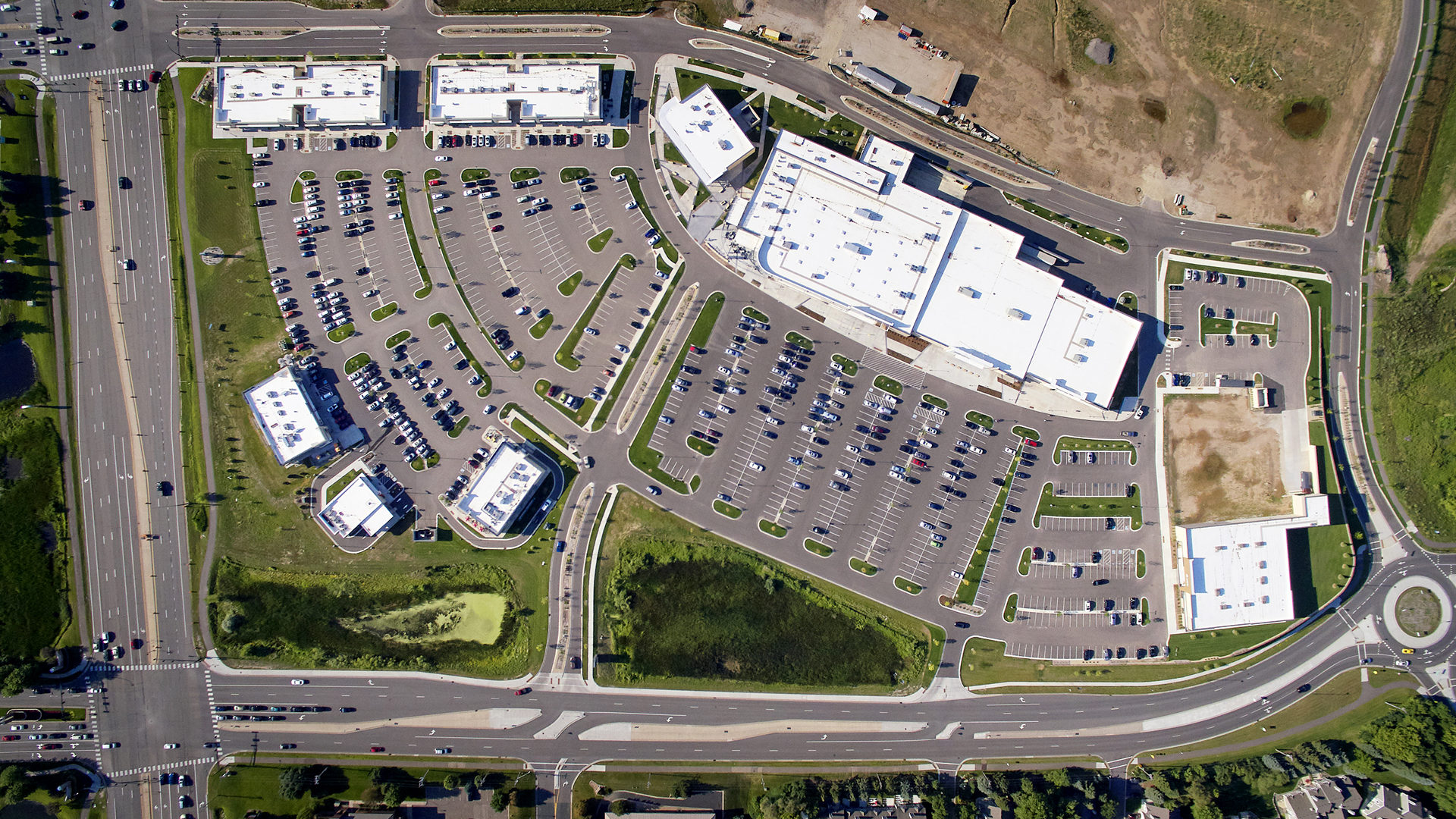 CityPlace Redevelopment Shopping Center Aerial View Between Radio Drive and Hudson Road