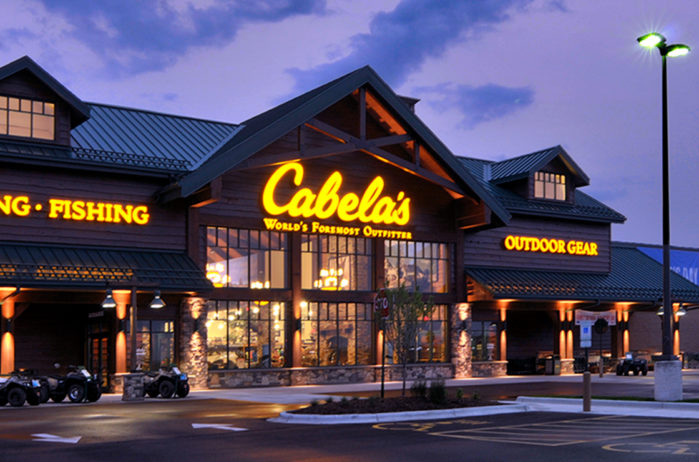 Testimonial_Cabelas Retail Center Sun Prairie WI Exterior Night Time Front of Store View