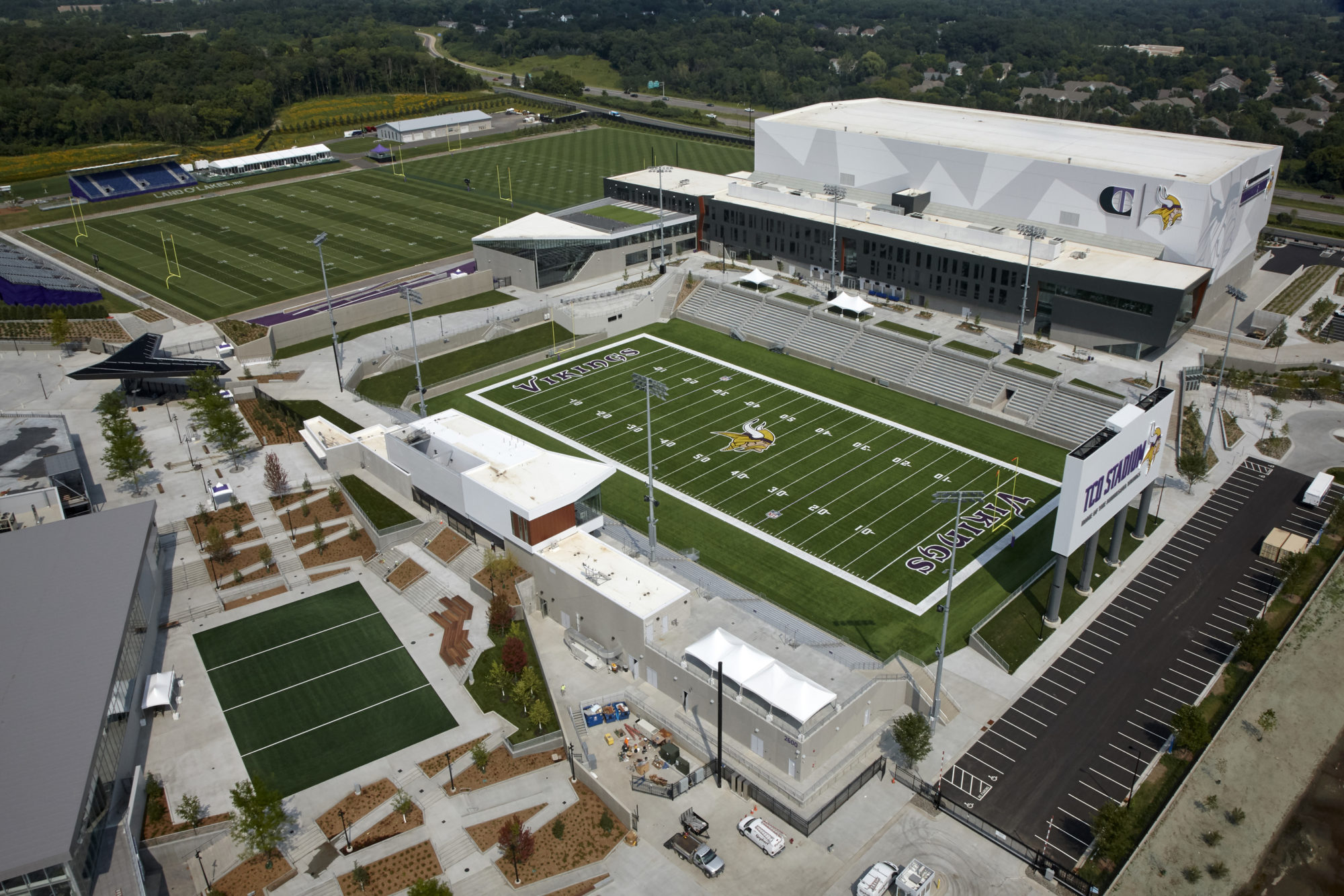 bird's eye view of new center