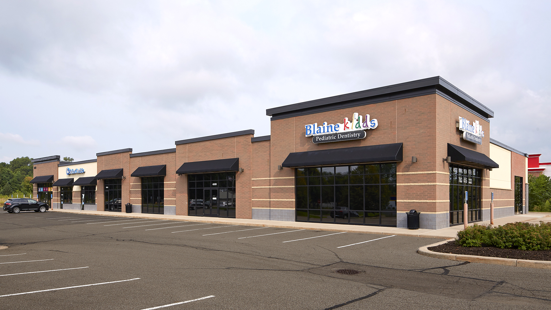 Blaine Crossing Retail Strip Mall Blaine MN Front Exterior