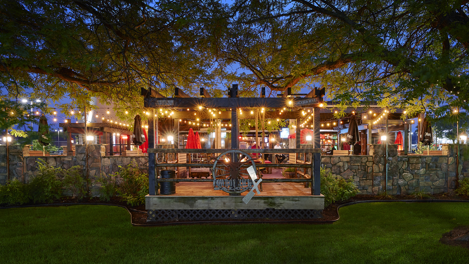 Cowboy Jacks New Brighton MN Exterior Patio Night View