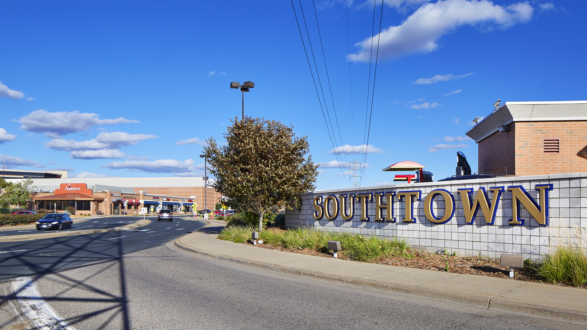 Southtown Shopping Retail Center Bloomington MN western road entrance