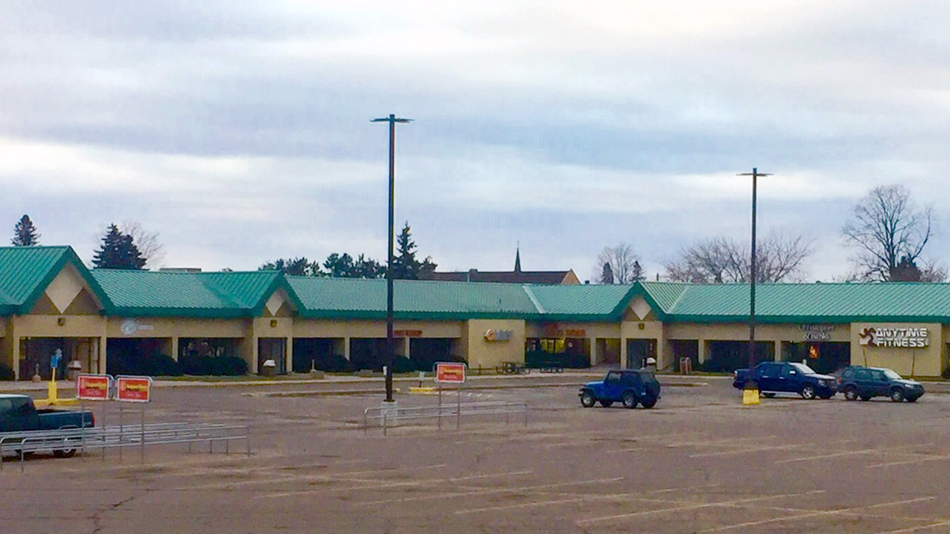 Midtown Retail Shopping Mall Iron Mountain MI exterior south mall view