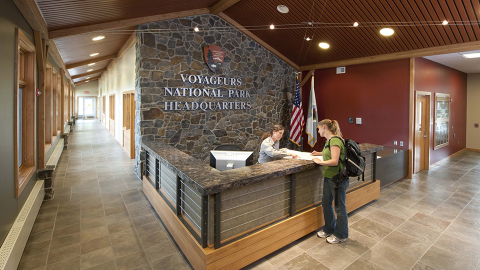 Voyageurs National Park Service headquarters International Falls