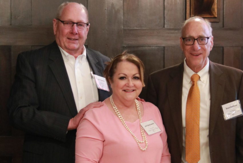 Dan Engelsma, Lori Charlesworth and Bruce Engelsma Silver Service