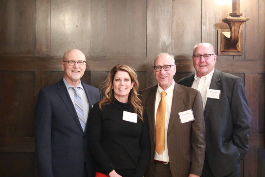 Al Gerhardt, Natalie Price, Bruce and Dan Engelsma Silver Service