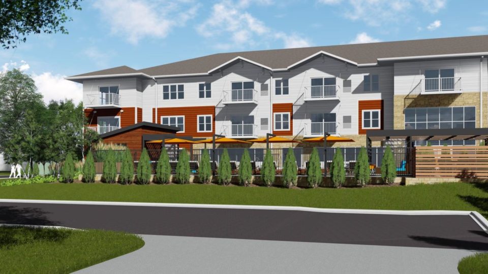 Rendering of The Chamberlain @ East Edge. The new development helps address Affordable Housing Richfield