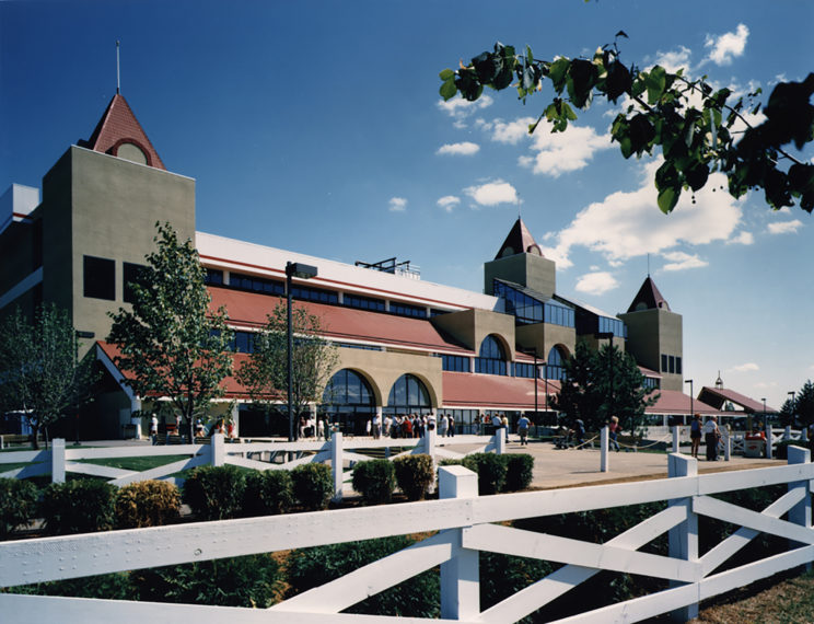 Grandstand at Canterbury Downs, Shakopee, MN 1985