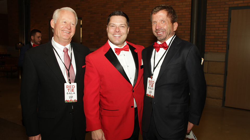 Doug Jandro with Chris Dunker and Developer George Sherman.