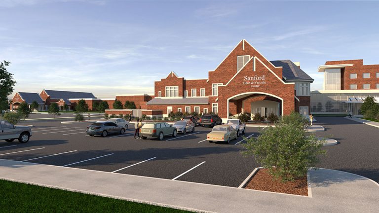 Sanford Heart Center 2020_960 Rendering of Sanford Heart and Vascular Center