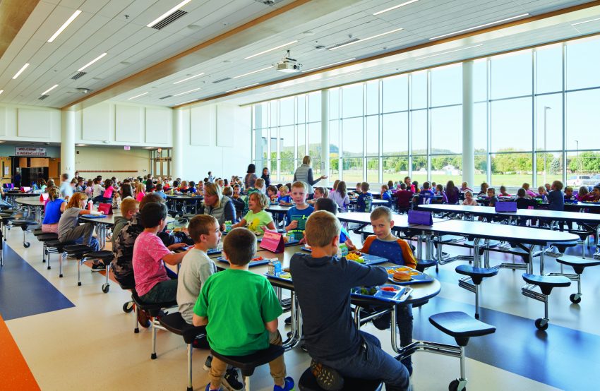 bluff view elementary's cafeteria