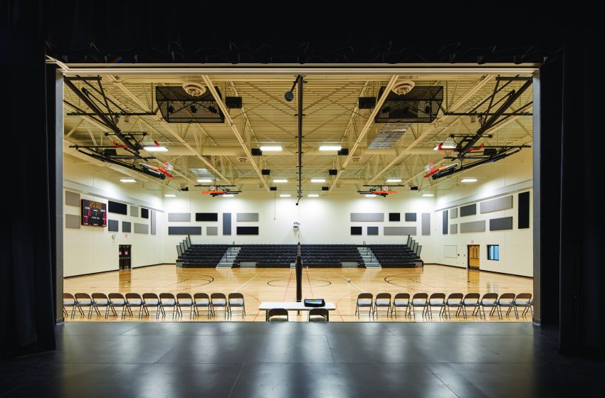 bluff view elementary's gymnasium