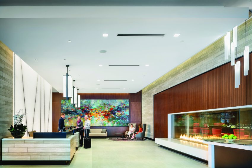Hilton Hotel lobby