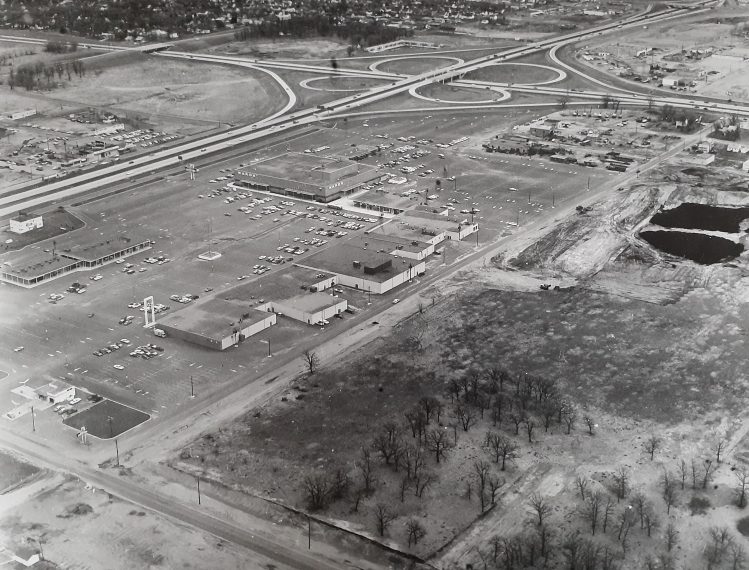 aerial view of Southtown, 1960. Southtown 60 years