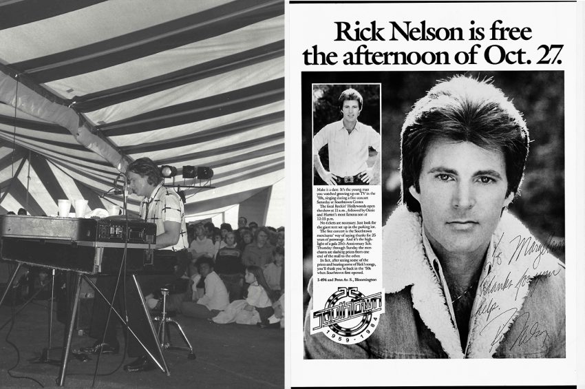 Rick Nelson performing at Southtown's 25th anniversary celebration, 1984. Southtown 60 years