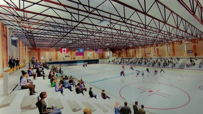 MECC ice arena rendering