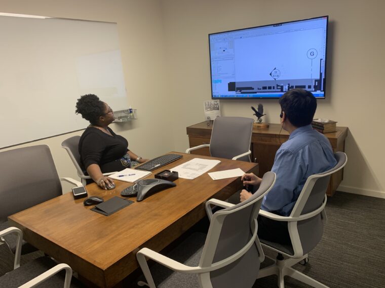 Lisa David mentoring intern