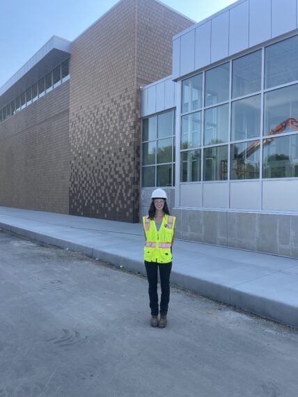 Eva on job site