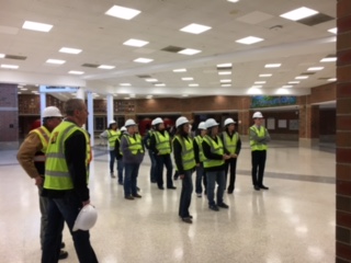 Accounting team jobsite tour