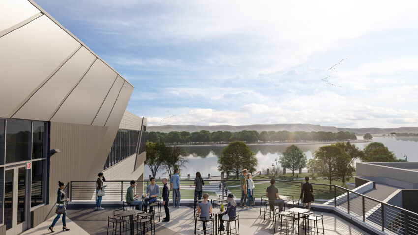 rooftop patio rendering