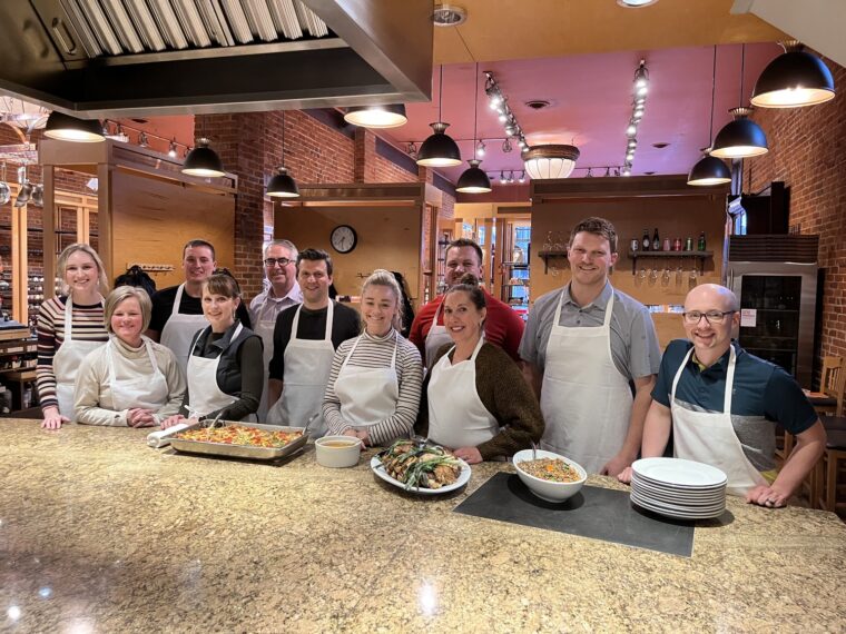 Group photo from Cook of Crocus Hill Team Building Event