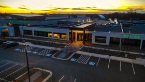 Rosemount police and public works drone exterior aerial shot