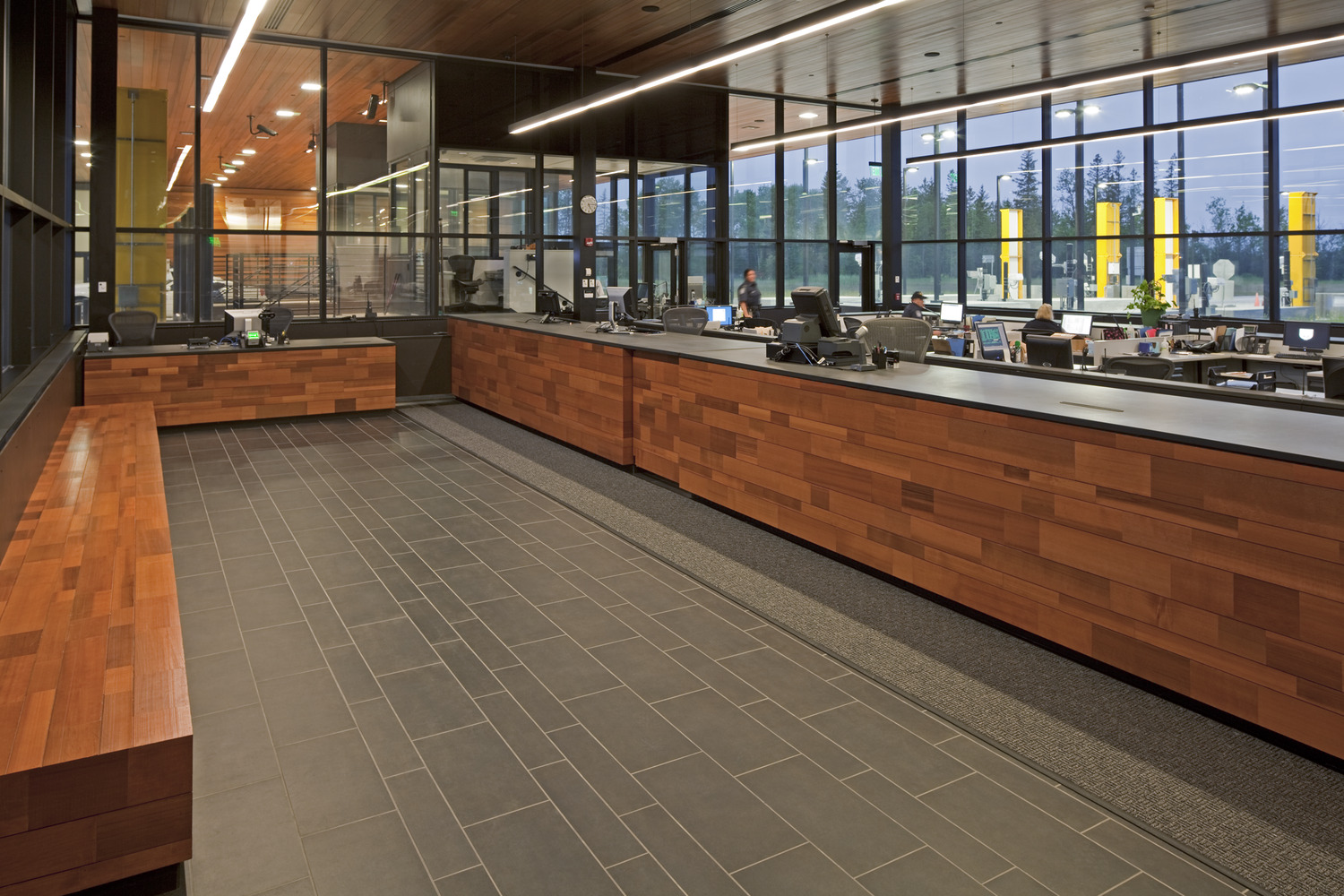 "Crews are drilling underground to tap the earth's natural heat for use in the U.S. Port of Entry facility now under construction on the Canadian border in Warroad, Minn.   Kraus-Anderson is providing construction services for the new $31 million border station owned by the United States General Services Administration.  Construction began last summer and is expected to be completed by February 2010. 
The LEED Silver-registered project will be served by a closed-loop, vertical geothermal heating system featuring approximately 108 wells drilled below bedrock level to a depth of 400 feet.  The depth and quantity of the wells are determined by local soil conditions and the total volume of fluid required to operate the system. 
Geothermal heating systems operate based on the stability of underground temperatures, which retain heat from the sun at a relatively constant temperature of 50 to 60 degrees.  Geothermal pumps circulate fluid to bring stored heat up to heat the building in winter; and put heat back into the ground to assist with cooling in the summer. 
""Geothermal systems pay for themselves in energy savings in five to ten years,"" said KA Project Manager Duane Kaiser.  ""System life expectancy is estimated at 25 years for the inside components and more than 50 years for the ground loop.""  Approximately 50,000 geothermal heat pumps are installed in the United States each year.
The existing Warroad border port was built in 1962 and is open 24 hours a day, seven days a week.  Recent statistics show that 157,000 cars and trucks are processed by Warroad Customs each year.  The new border station will have a new multi-lane drive-through canopy with security stations, commercial vehicle inspection building and private-owner vehicle inspection building; indoor firing range, office and storage facilities.
Other sustainable elements at the Port of Entry LEED project feature a green roof, rainwater collection for building irrigation and renewable building products, incl