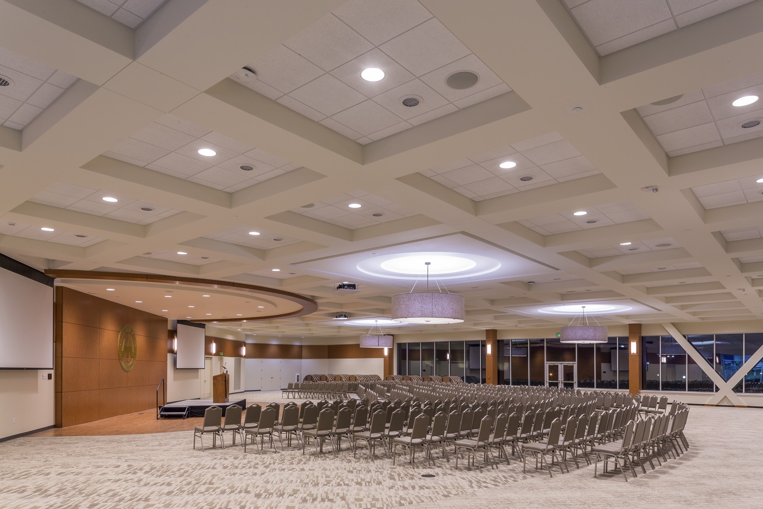 85,000 SF new Campus Center and MAC renovations. Complete renovation of existing Leach Field House to create a new Campus Center. Project also includes locker room and restroom renovations at the McDowell Activities Center