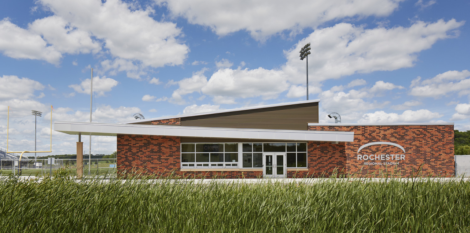 6,000 SF new stadium building erected within existing stadium, new stadium bleachers, and 1,800 SF stadium entrance building, expansion of home side stadium seating to 3,500 seats, new ticketing building with restrooms, and new locker rooms