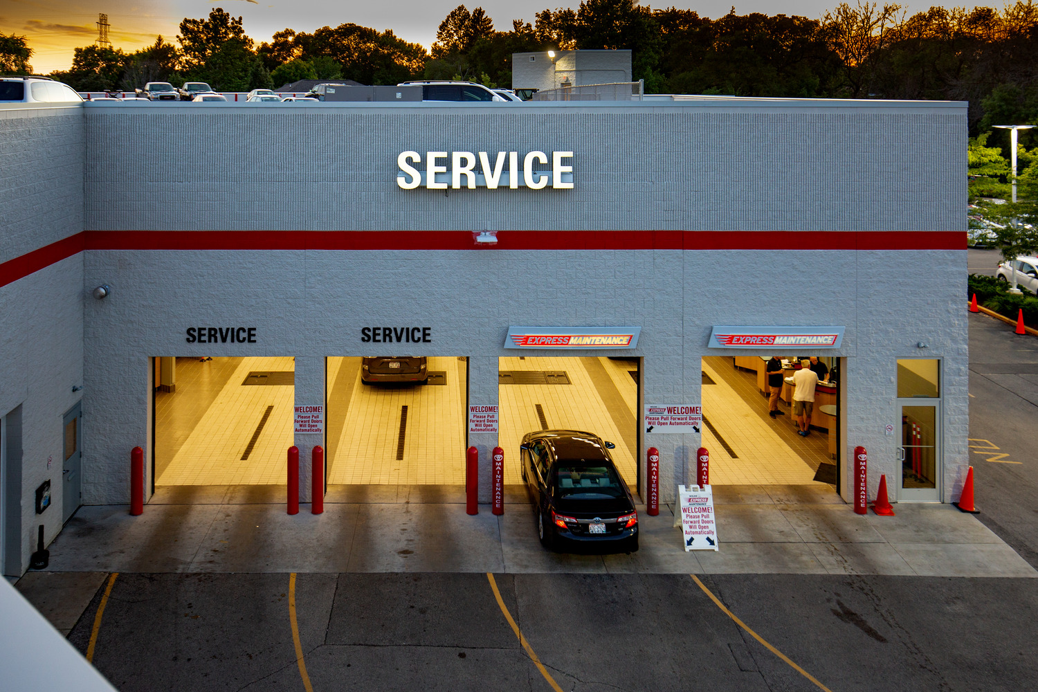 Renovation of the existing parking ramp, exterior walls, and drive lane