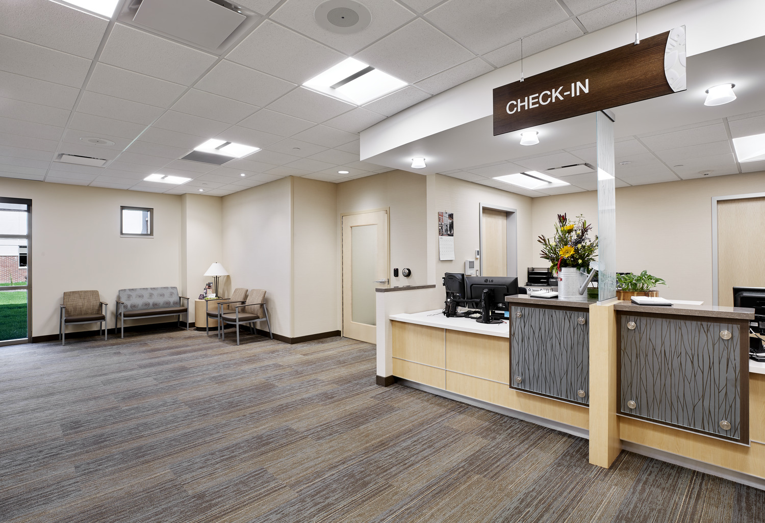 The project consists of a two-story addition and a one story addition to the existing hospital