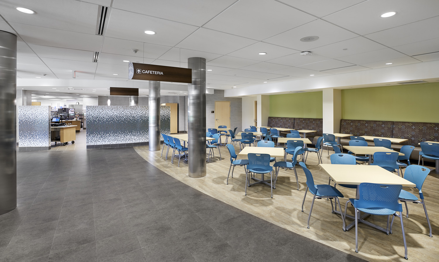 The project consists of a two-story addition and a one story addition to the existing hospital