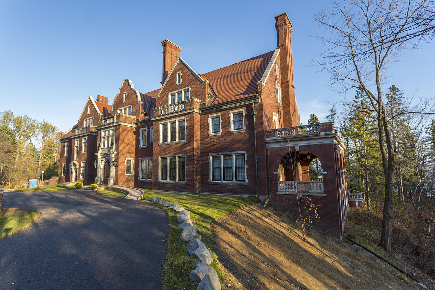 Damage repair on Glensheen Estate grounds caused by the storm event on June 19-20, 2012