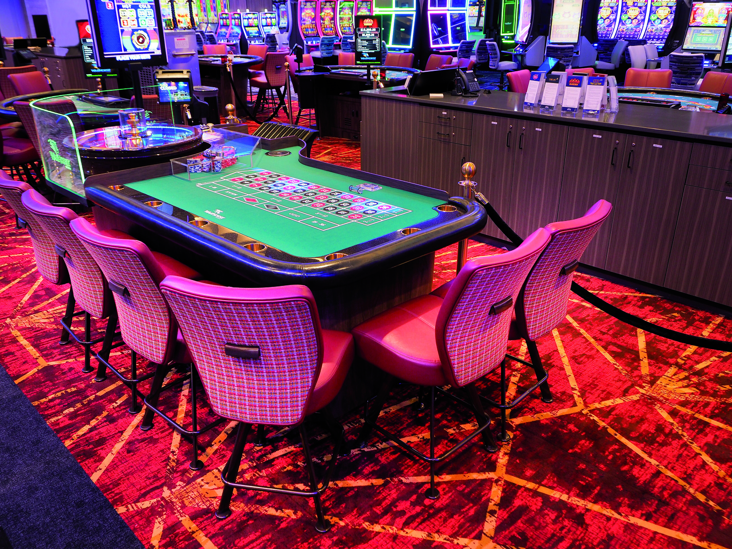 Interior photos of the WarHorse Casino at 6303 Q Street in Omaha, NE Tuesday, Aug. 6, 2024. The casino will provide over 800 slot machines, 19 live tables and 100 simulcast screens.    (photo by Jerry L Mennenga©)
