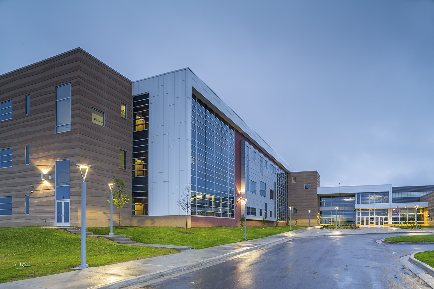 "133,000 s.f. new middle school. DLR Group and Anderson Wade & Witty."