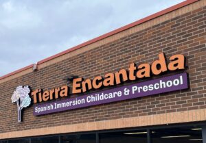 Exterior sign of Tierra Encantada